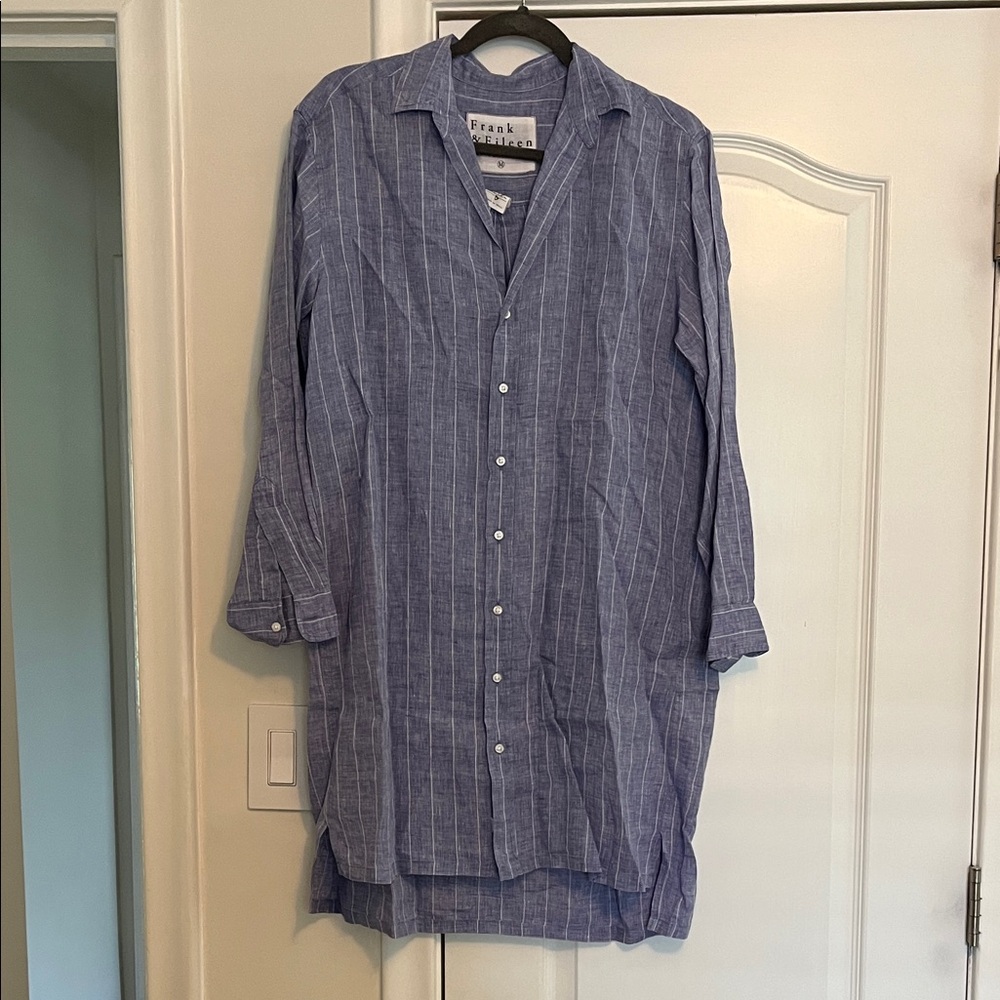 NWT.  Frank & Eileen Women’s Linen Shirt Dress